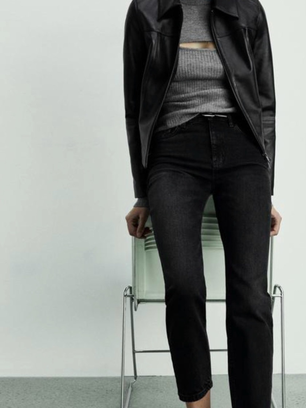 MANGO Mom Comfort Ankle Jeans